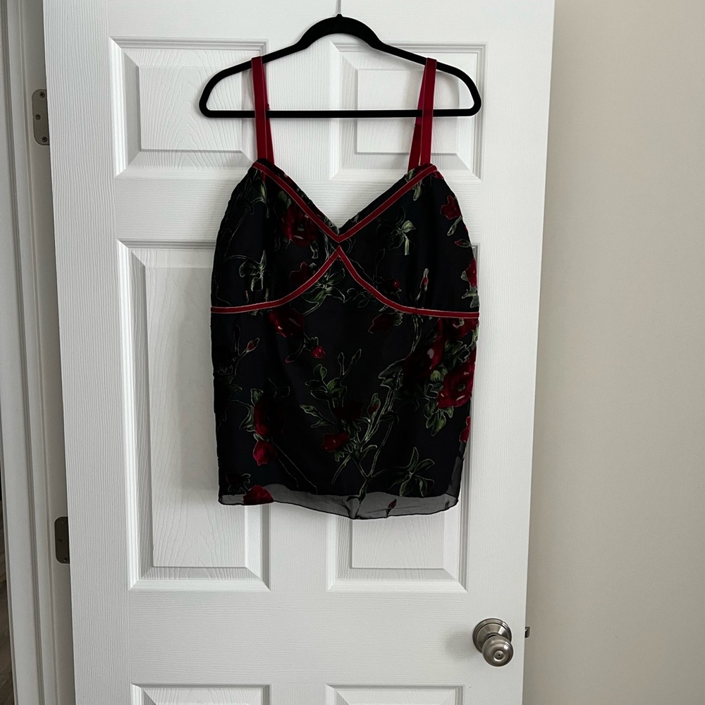 Nike Black and Red Camisole